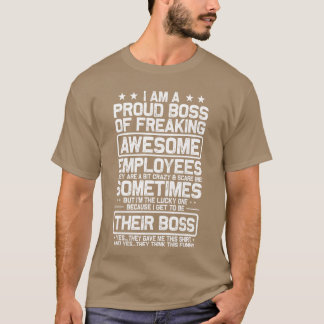 Camiseta Chefe Orgulhoso Engraçado Apreciação Funcionário E
