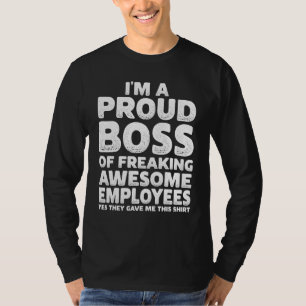 Camiseta Chefe Orgulhoso Funcionário Escritório Homens Dia