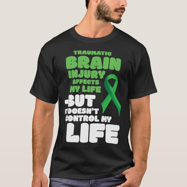 Camiseta Chefe TBI Sobrevivência Presente Presente Cérebro  (Frente)