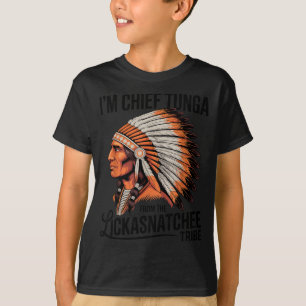 Camiseta Chefe tunga da tribo lickasnatchee piada suja
