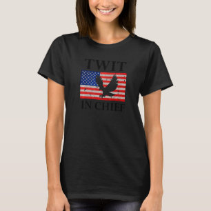 Camiseta Chefe Twi Bandeira Americana Águia Merica EUA Twit