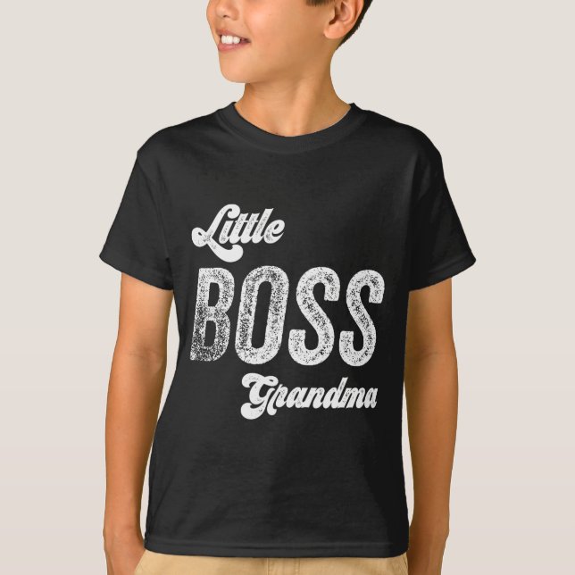 Camiseta Chefe Vovó Dia de as mães Bebê (Frente)