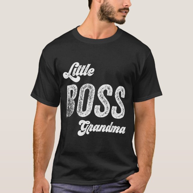 Camiseta Chefe Vovó Dia de as mães Bebê (Frente)