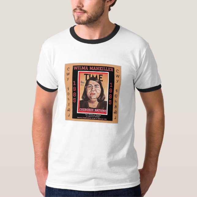 Camiseta Chefe Wilma Mankiller - (Frente)