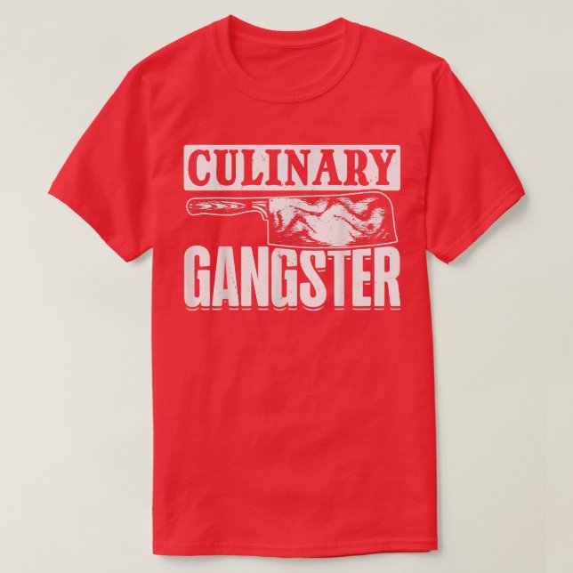 Camiseta Chefs cozinhar Cozinhar de gângster culinário Cook (Frente do Design)