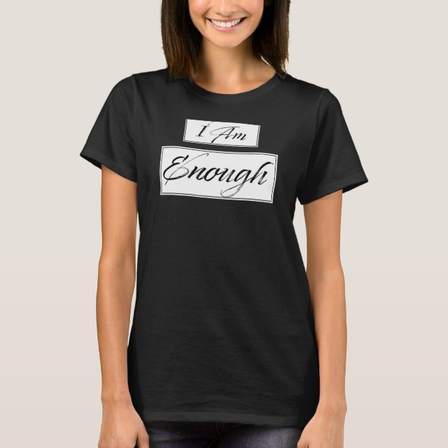 Camiseta Chega de citações de motivação de afirmação (Frente)