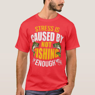 Camiseta Chega De Estresse À Pesca Por Não Pescar