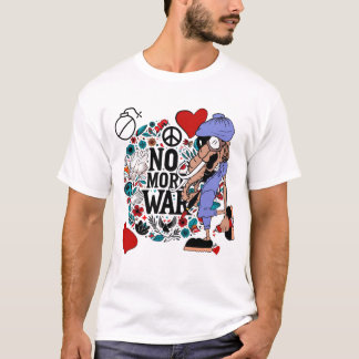 Camiseta Chega de guerra.