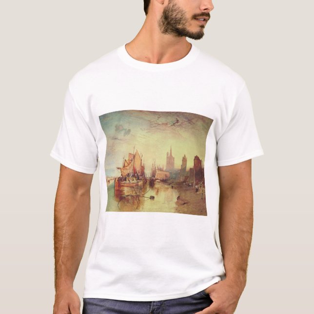 Camiseta Chegada de um Packet Boat por Joseph Turner (Frente)