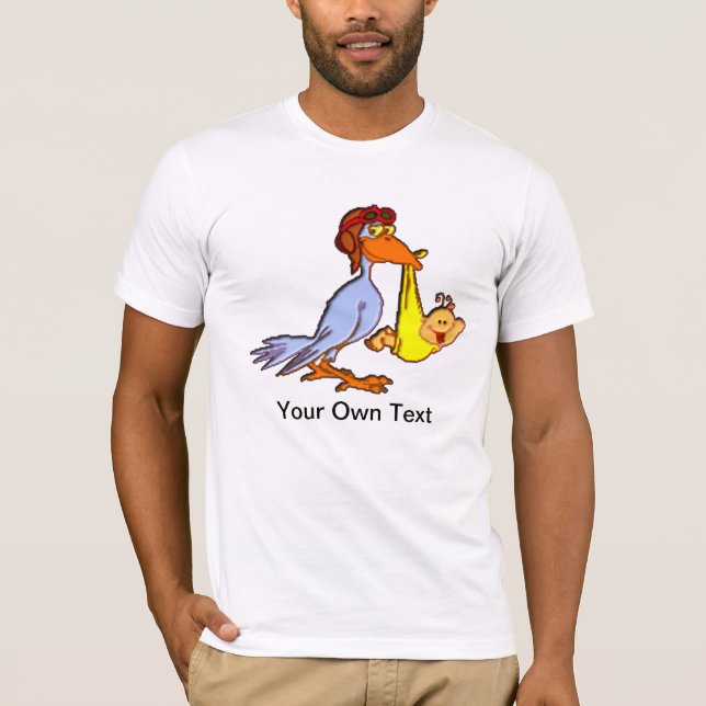 Camiseta Chegada do recém-nascido - Entrega de Storages (Frente)