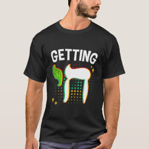 Camiseta Chegando ao Alto Chai Judaico Chanukkah Hanukkah P