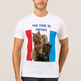 Camiseta Chegou a hora de Meow Pumpkin para Presidente