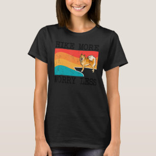 Camiseta Chegue Mais Preocupada Menos Islandês Sheepdog Gra