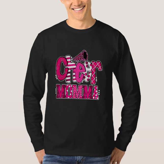 Camiseta Cheie Momma, A Maior Impressão Fã Leopardo E Pom (Frente)