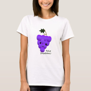 Camiseta Cheio bonito e engraçado de Uvas de Toranja