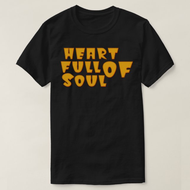 Camiseta Cheio cardíaco da alma (Frente do Design)