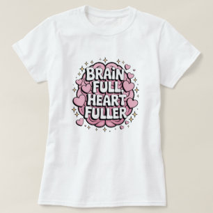 Camiseta Cheio cerebral, Fuller cardíaco - Adesivo de posit