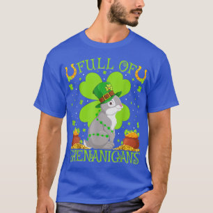 Camiseta Cheio Coelho De Shenanigans Engraçada Rua Coelhinh