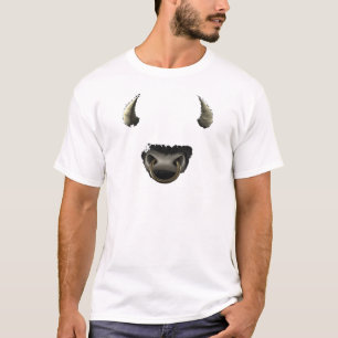 Camiseta cheio da cara do touro
