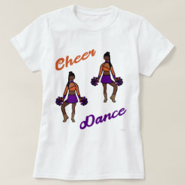 Camiseta Cheio/ Dança T-Shirt Purple Orange )