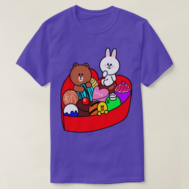Camiseta Cheio De Amor Por Cony Bear Brown (Frente do Design)