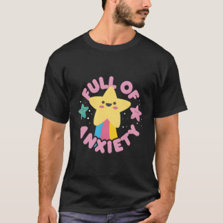 Camiseta Cheio De Ansiedade O Pastel Gótico Kawaii Kawaii F