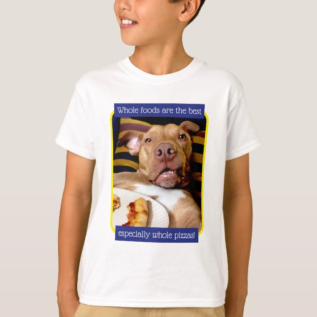 Camiseta Cheio De Cães De Pizza (Frente)