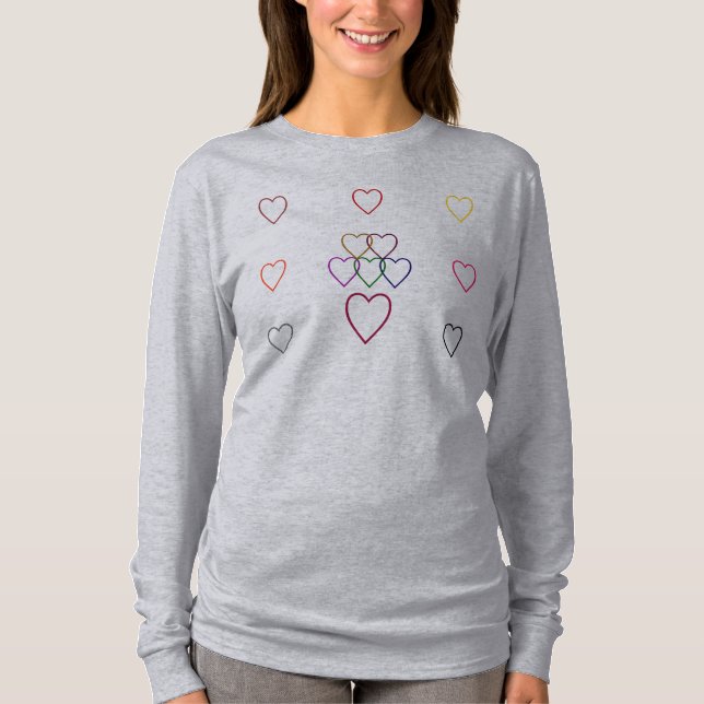 CAMISETA CHEIO DE CORAÇÕES (Frente)