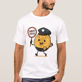 Camiseta Cheio de Dourada verificação da pauta de moedas de