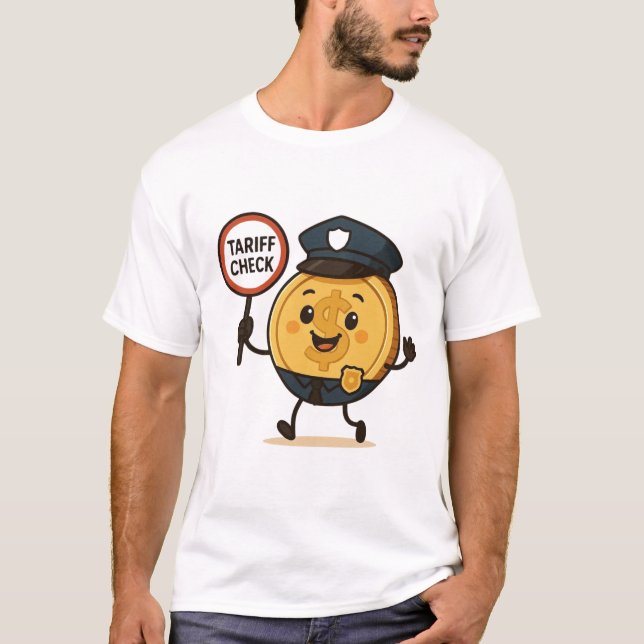 Camiseta Cheio de Dourada verificação da pauta de moedas de (Frente)