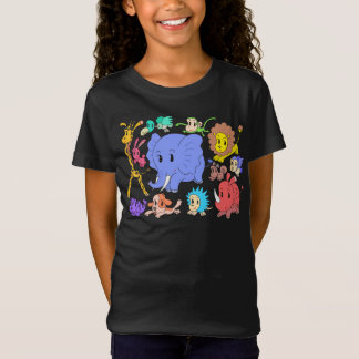 Camiseta Cheio de energia! Doze animais alegres.