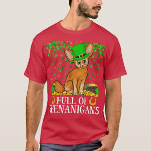 Camiseta Cheio De Folhas De Shenanigans Fennec Fo Para Rua