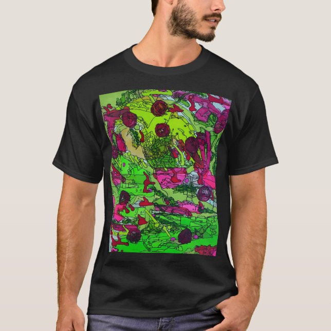 Camiseta Cheio de mim mesmo Marie Gage Abstrato de Belas Ar (Frente)