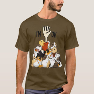 Camiseta Cheio de porcos-guineis Estou bem Engraçado, porco