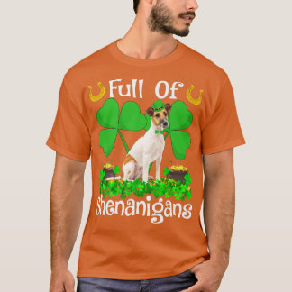 Camiseta Cheio De Shenanigans Da Rua De Cachorro Terrier