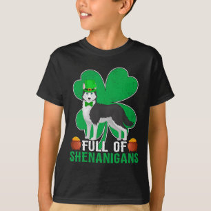 Camiseta Cheio de Travessuras Cachorro Husky Siberiano Irla