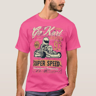 Camiseta Cheio De Velocidade Do Motocicleta Vintage