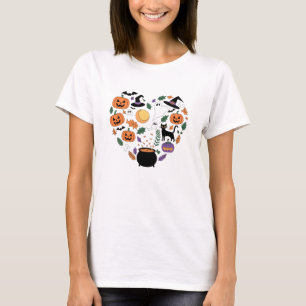 Camiseta Cheio do Coração do Halloween