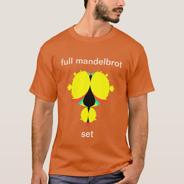 Camiseta Cheio do mandelbrot do pop do estilo T-Shirt (Frente)