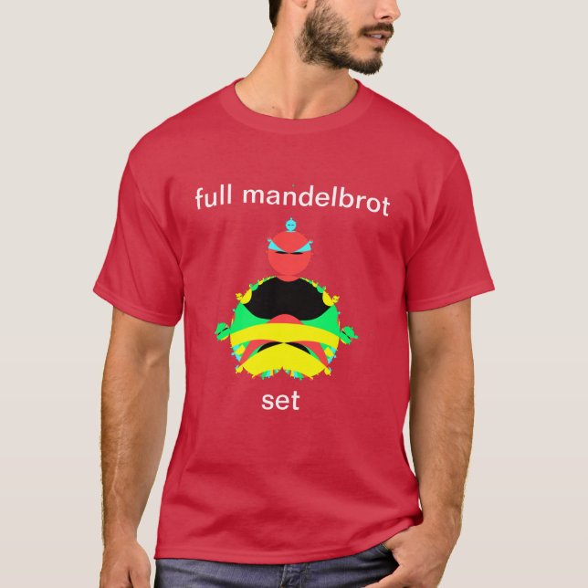 Camiseta Cheio do mandelbrot set pop-art T-Shirt (Frente)