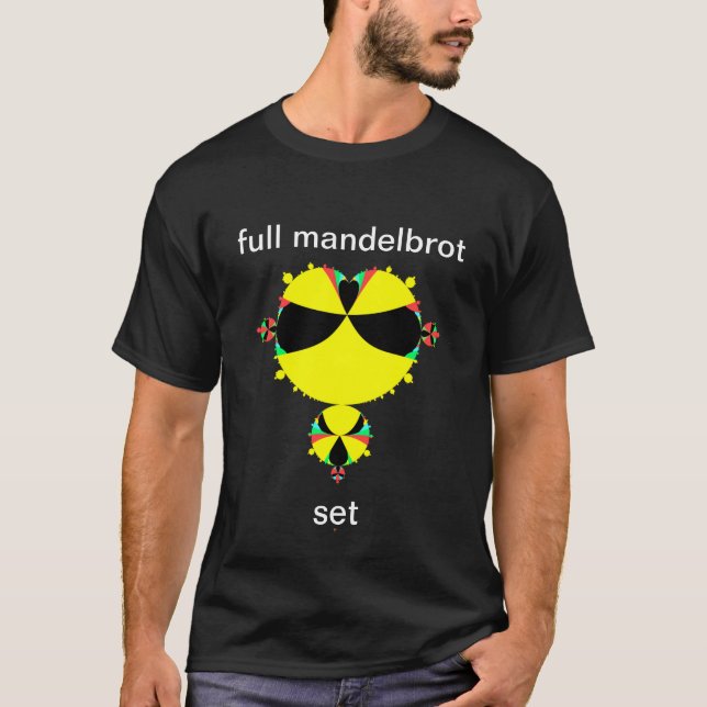 Camiseta Cheio do mandelbrot set pop-art T-Shirt (Frente)