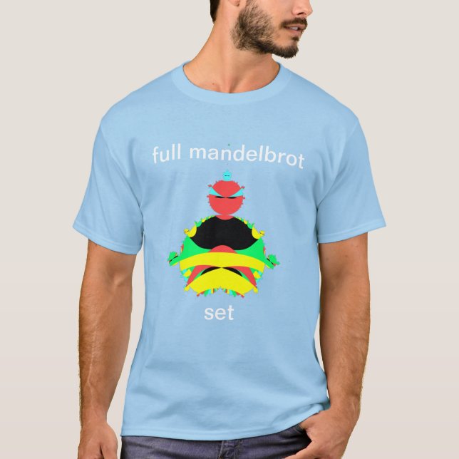 Camiseta Cheio do mandelbrot set pop-art T-Shirt (Frente)