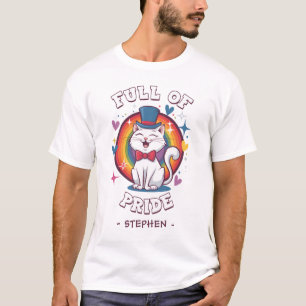 Camiseta Cheio do Orgulho   Orgulho Gato LGBTQ