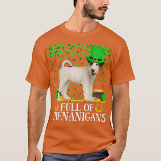 Camiseta Cheio Engraçado De Shenanigans Da Rua De Cachorro 