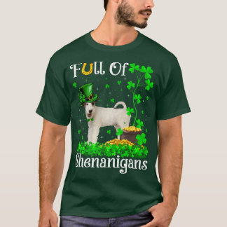 Camiseta Cheio Engraçado De Shenanigans Da Rua Terrier Dog
