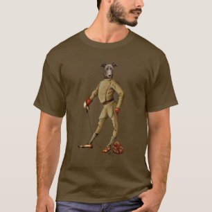 Camiseta Cheio Escuro 2 do Greyhound Fencer