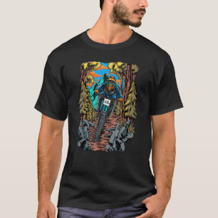 Camiseta Cheio Extreme Enviar Trilha De Bicicleta Montanha