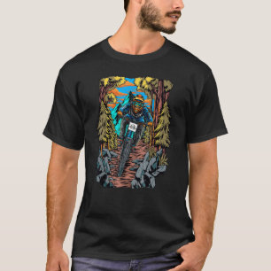 Camiseta Cheio Extreme Enviar Trilha De Bicicleta Montanha 