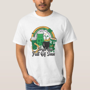 Camiseta Cheio Irlandês de Sass - Rua Cheeky. Dia de Patric