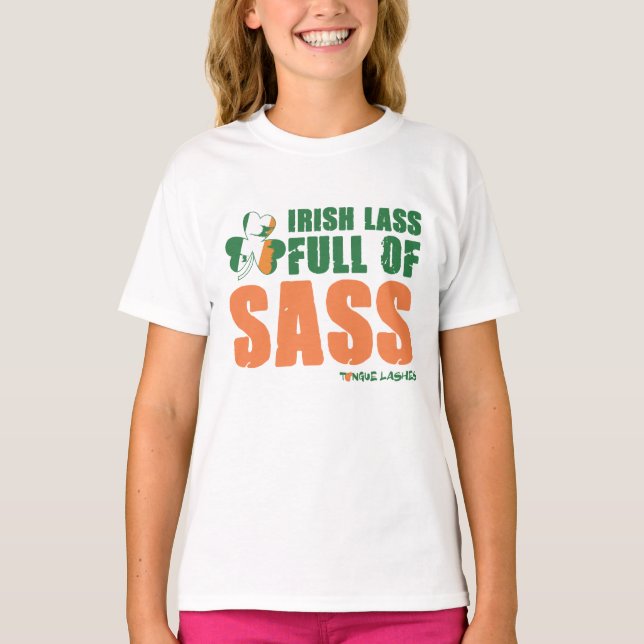 Camiseta Cheio Irlandês De Sass T-Shirt (Frente)